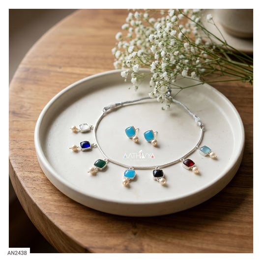 MULTISTONE NECKLACE SET - AN2438
