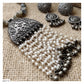 PEARL TASSELED GHUNGROO PENDANT NECKPIECE - AN2174