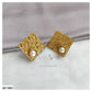 TEXTURED RHOMBUS EARRINGS - AE1983