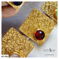 TEXTURED RHOMBUS EARRINGS - AE1983