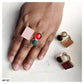 TRI STONE RING - AR187