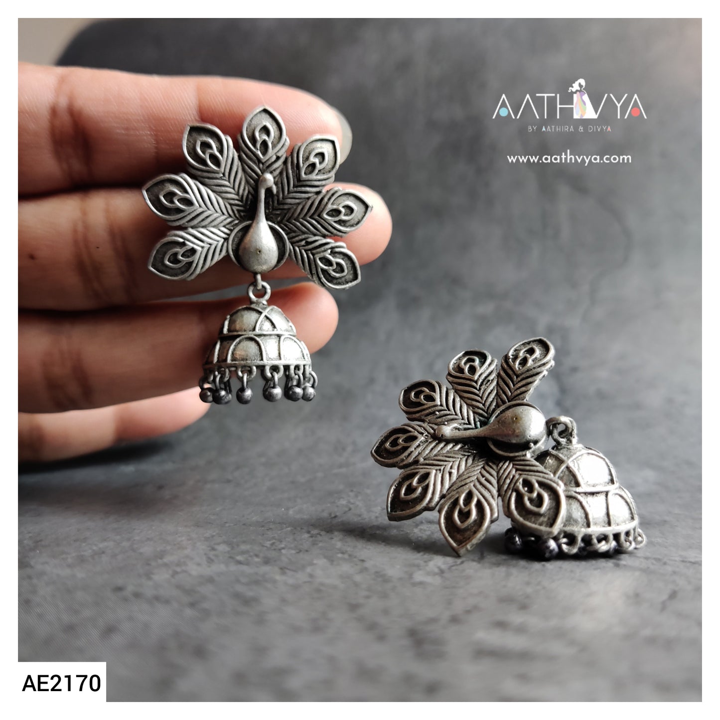PEACOCK JHUMKA - AE2170