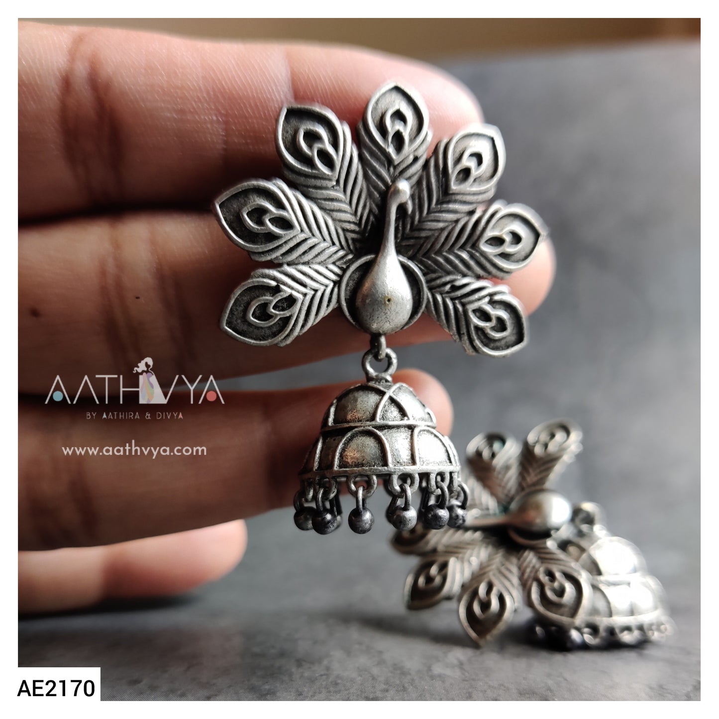 PEACOCK JHUMKA - AE2170