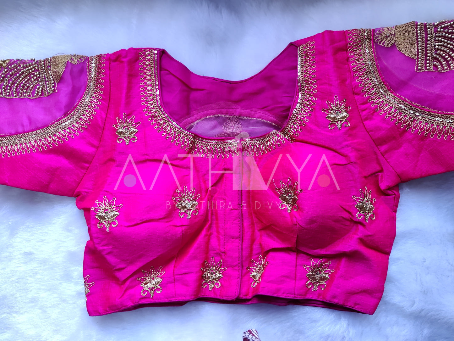 EMBROIDERED SILK BLOUSE - AK91