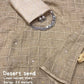LINEN VELVET CHECKERED SAREE - AS1473