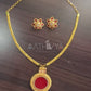 ROUND PENDANT NECKPIECE SET - AN2245