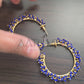 BEADED HOOP EARRINGS AE1658