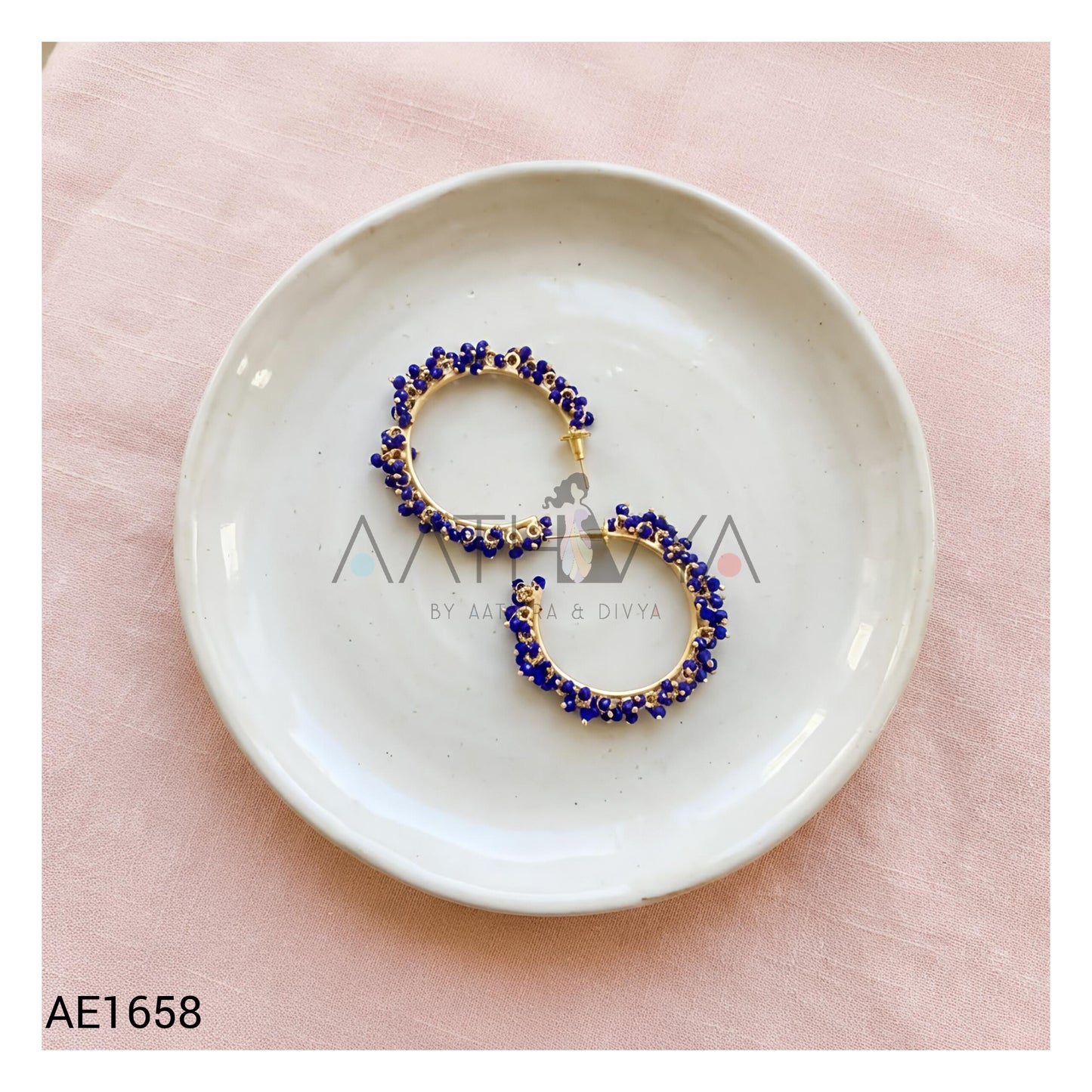 BEADED HOOP EARRINGS AE1658