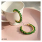 BEADED HOOP EARRINGS AE1658
