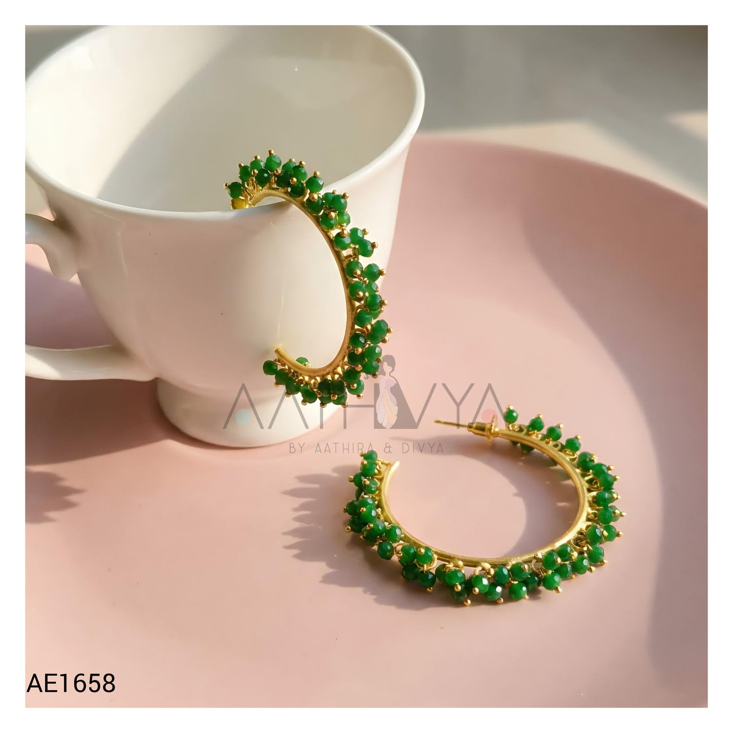BEADED HOOP EARRINGS AE1658