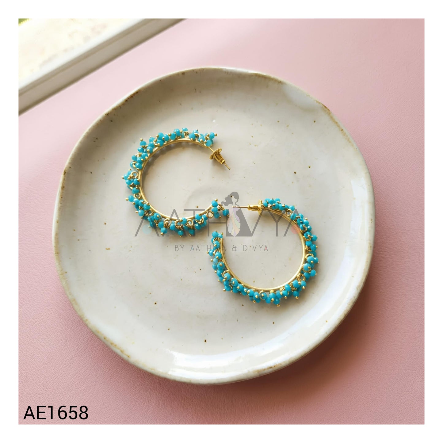 BEADED HOOP EARRINGS AE1658