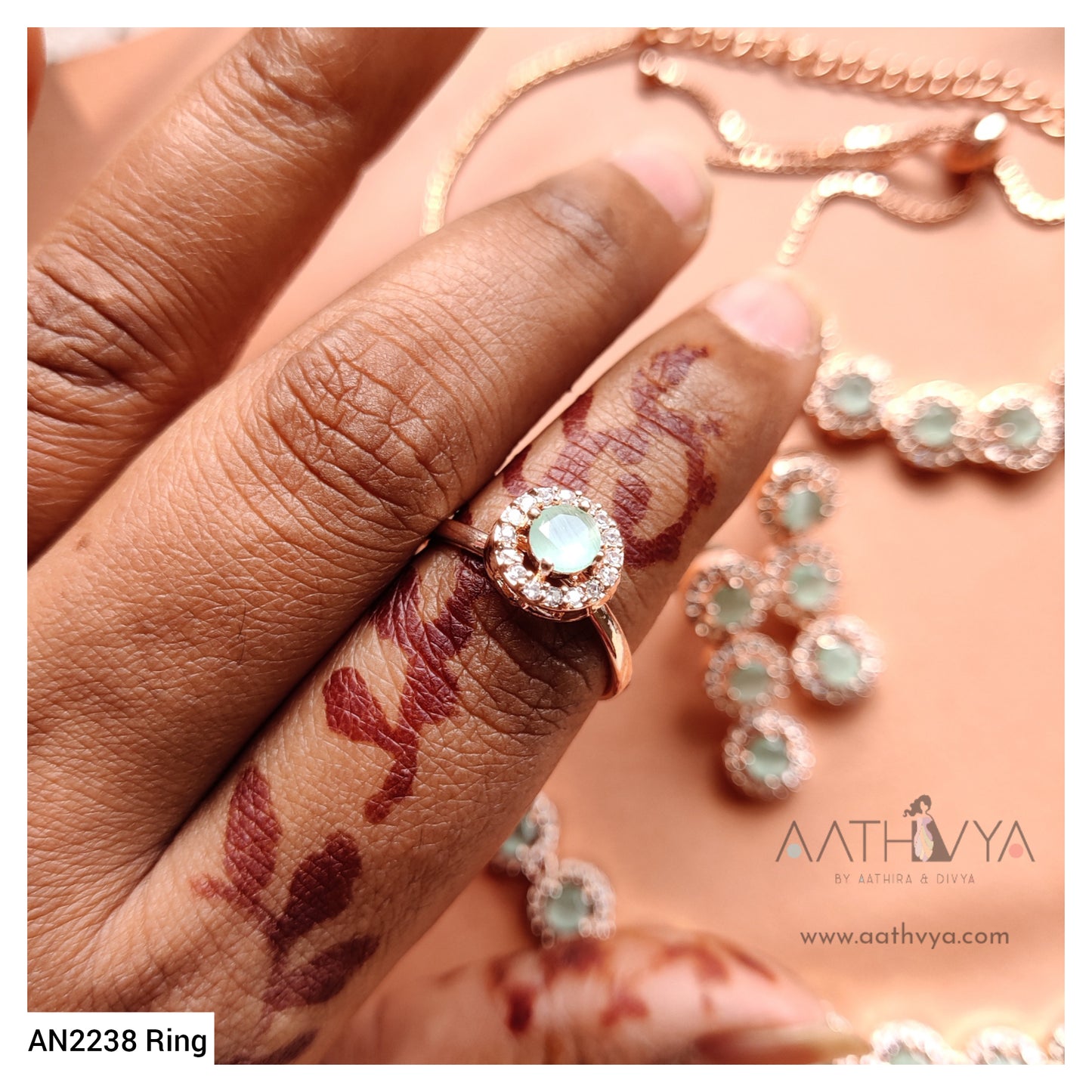 ROSE GOLD/SILVER COMBO SET - AN2238