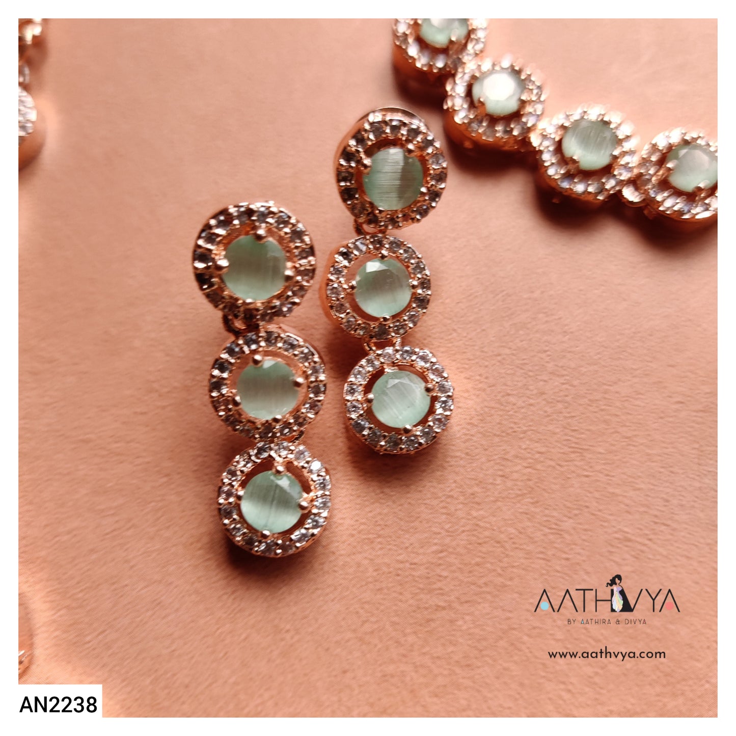 ROSE GOLD/SILVER COMBO SET - AN2238