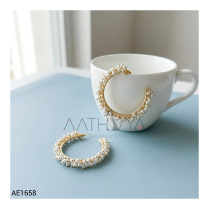 BEADED HOOP EARRINGS AE1658