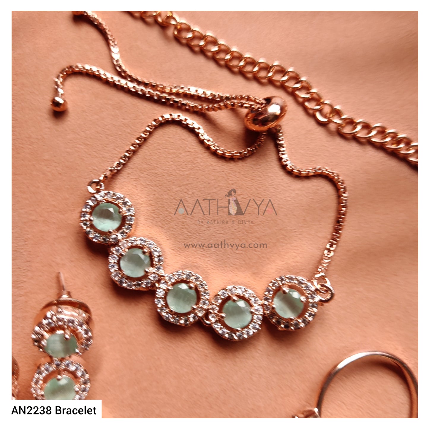 ROSE GOLD/SILVER COMBO SET - AN2238