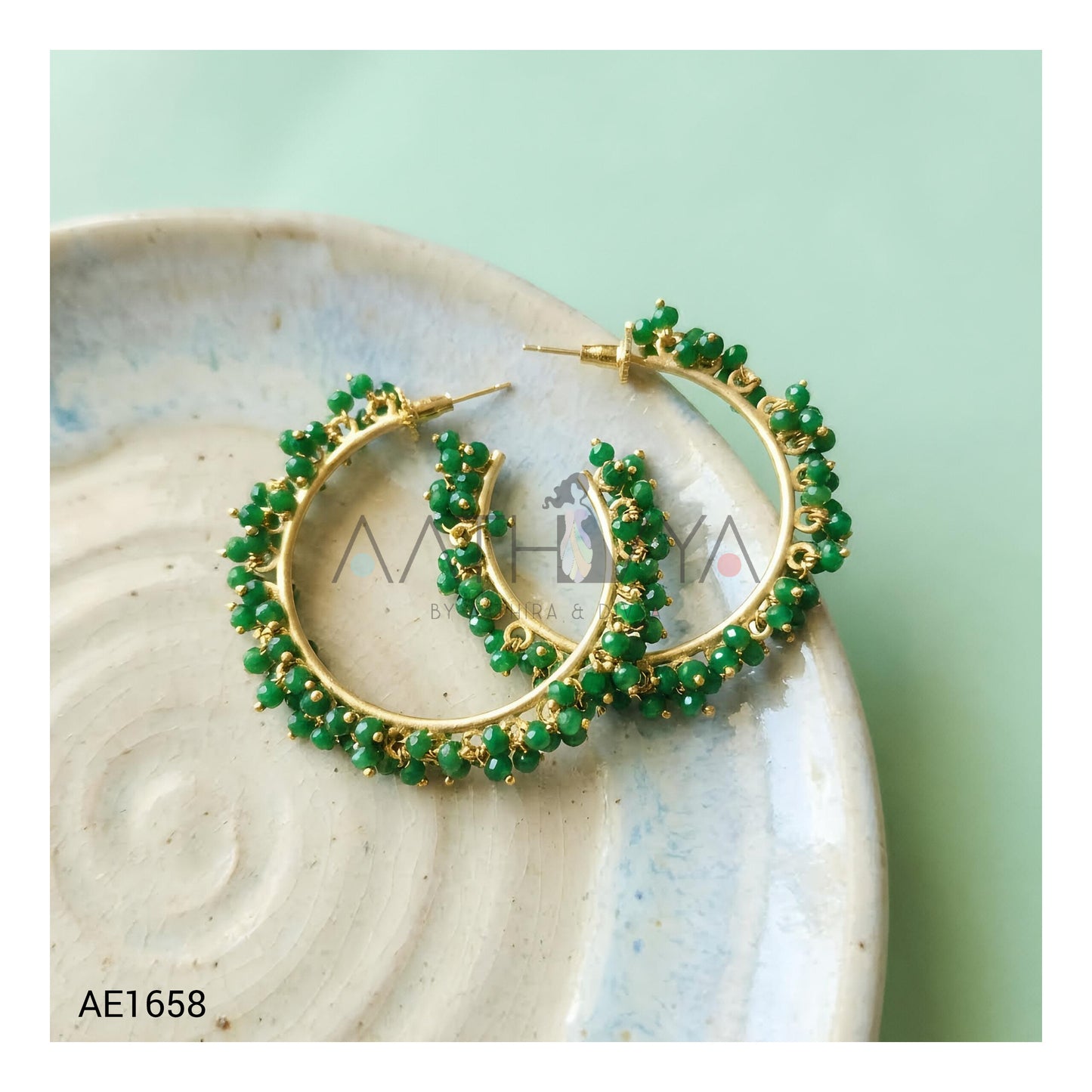 BEADED HOOP EARRINGS AE1658