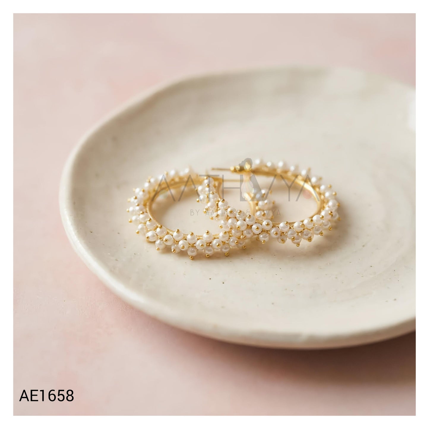 BEADED HOOP EARRINGS AE1658