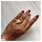 STONE CENTRIC FLOWER RING - AR159