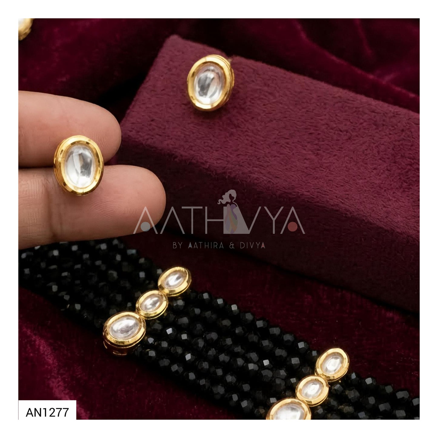 CHAARU KUNDAN SET - AN1277