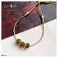 TRI BALL PENDANT NECKLACE - AN715