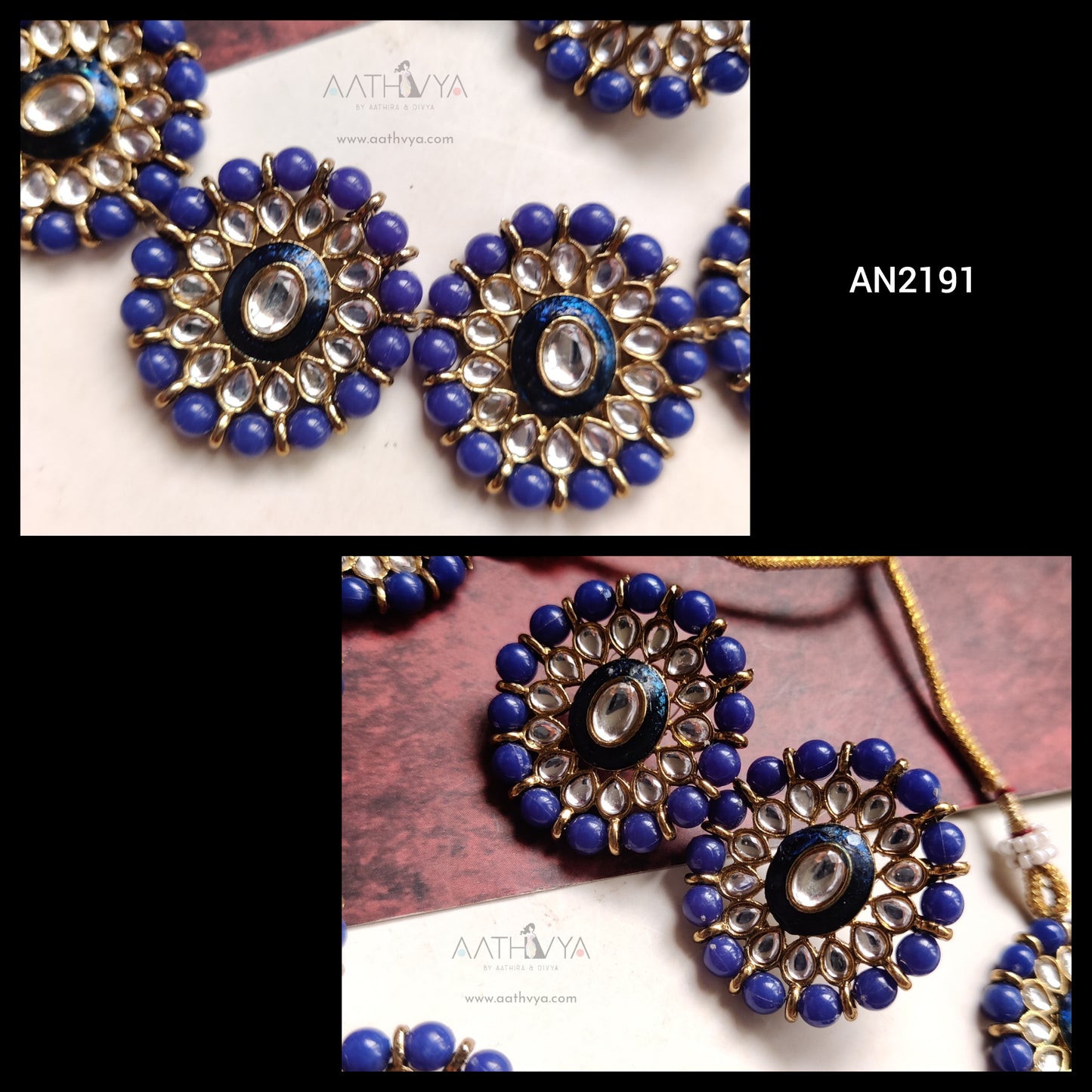 OVAL BEADED MOTIF CHOKER - AN2191