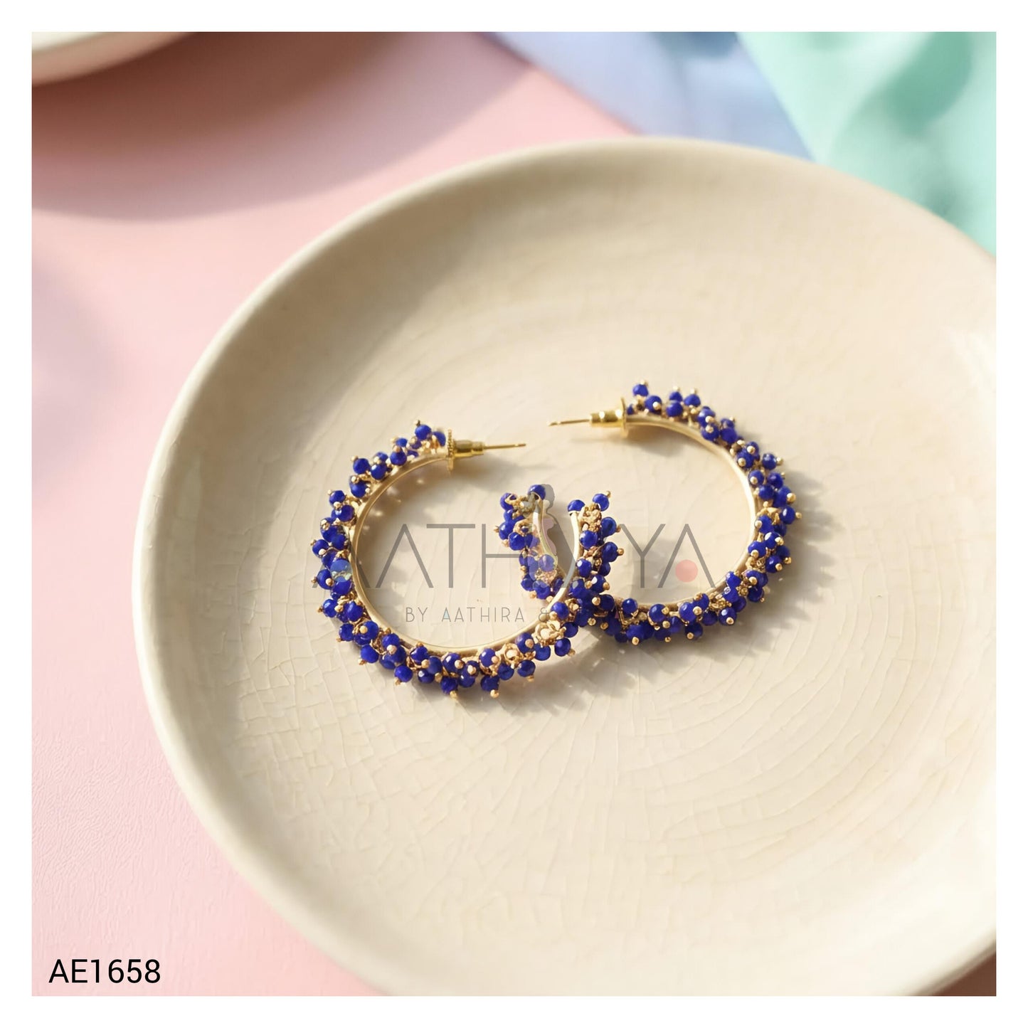 BEADED HOOP EARRINGS AE1658