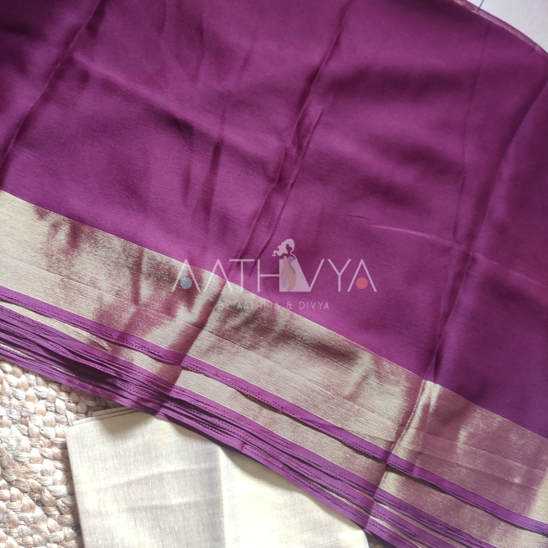 CHIFFON ZARI SAREES - AS1432