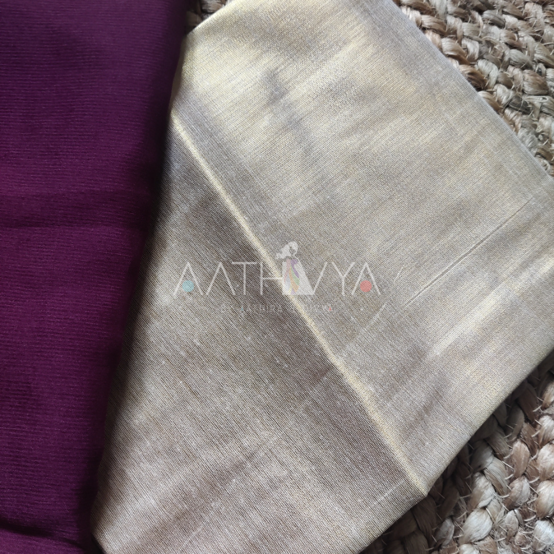 CHIFFON ZARI SAREES - AS1432
