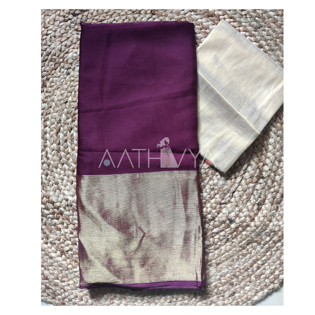 CHIFFON ZARI SAREES - AS1432