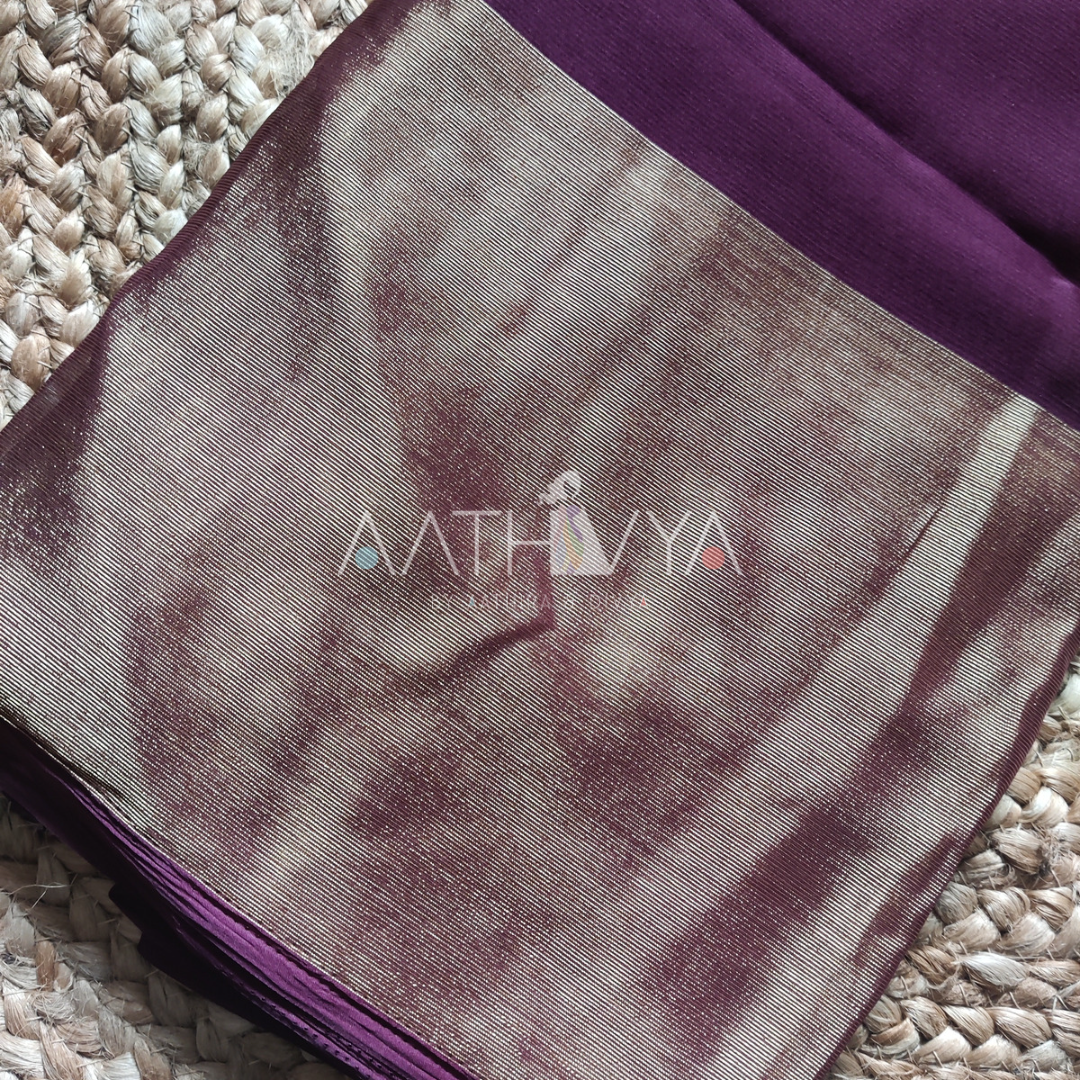CHIFFON ZARI SAREES - AS1432