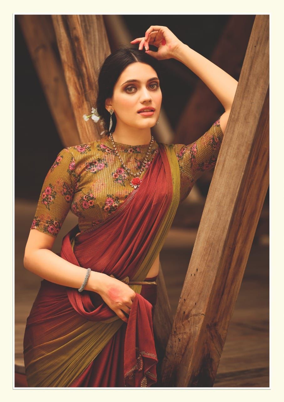 CHIFFON GEORGETTE SAREE - AS1391