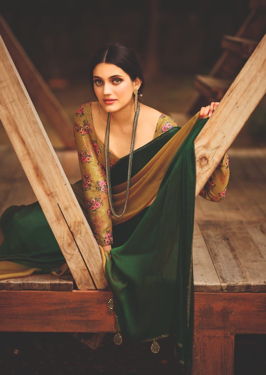 CHIFFON GEORGETTE SAREE - AS1391