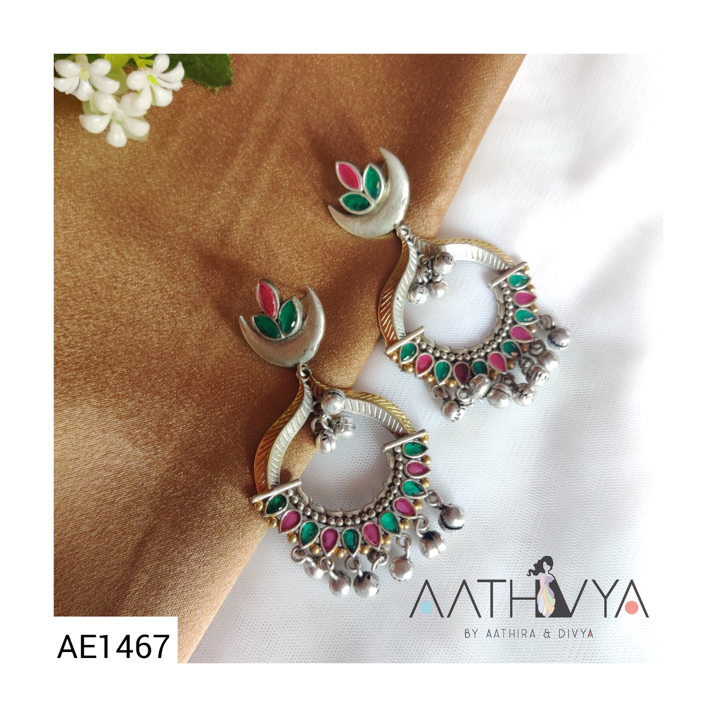 DUAL TONE GHUNGROO DANGLER - AE1467