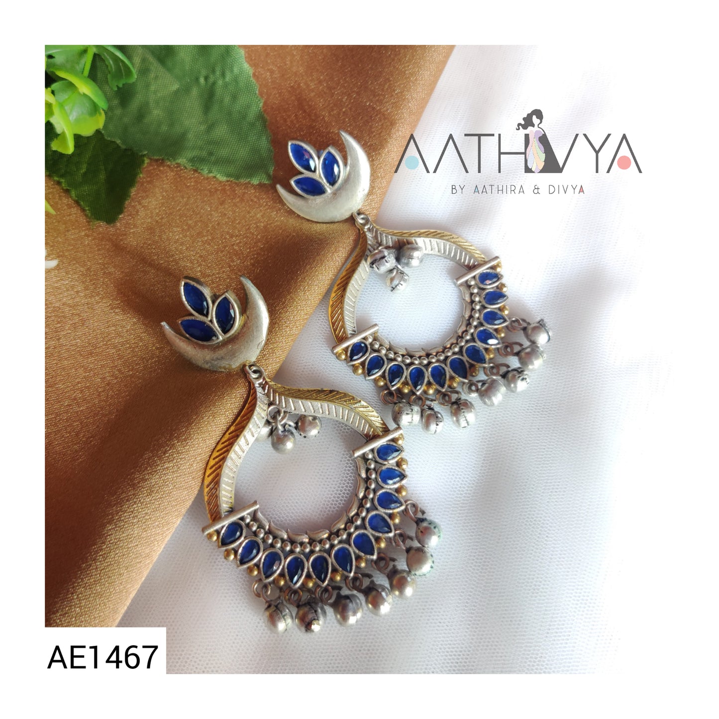 DUAL TONE GHUNGROO DANGLER - AE1467