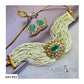 AD & MONALISA STONE CHOKER SET - AN1893
