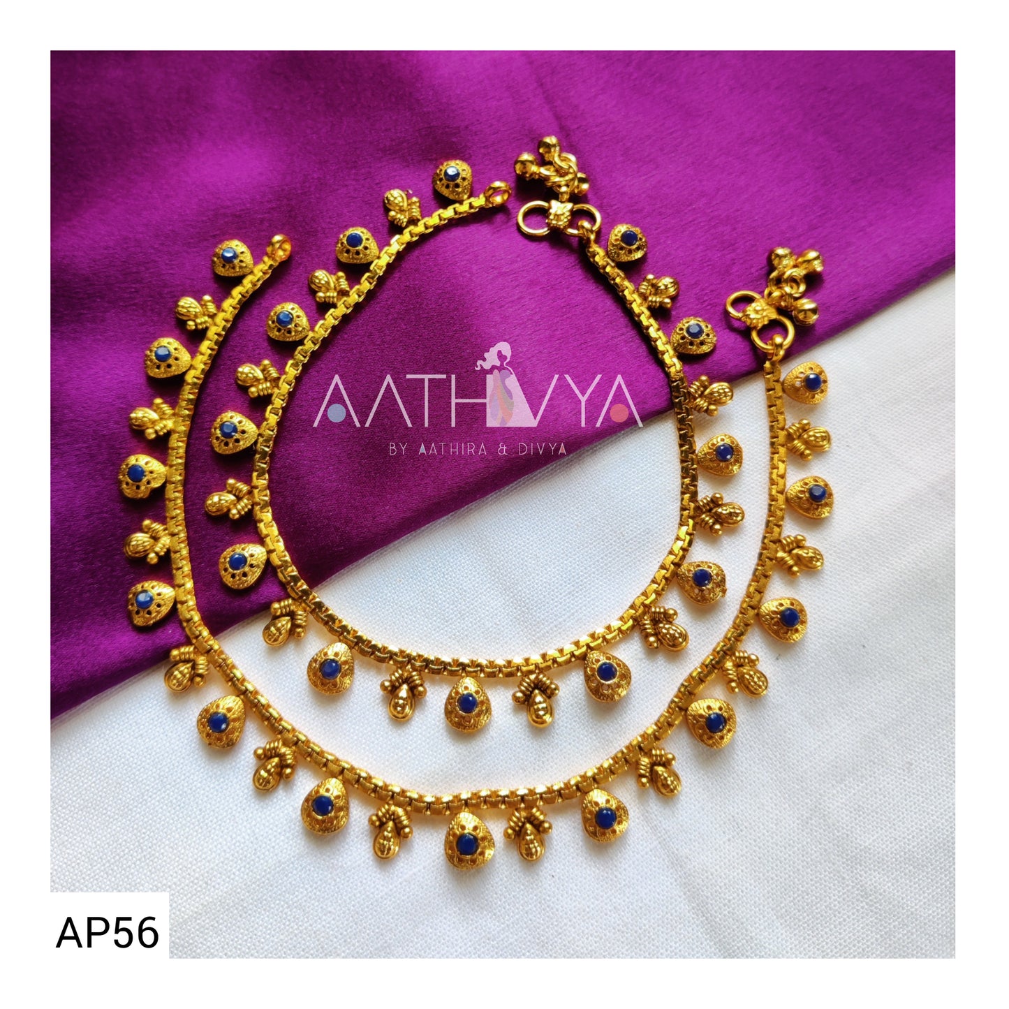 MATTE GOLD ANKLETS - AP56