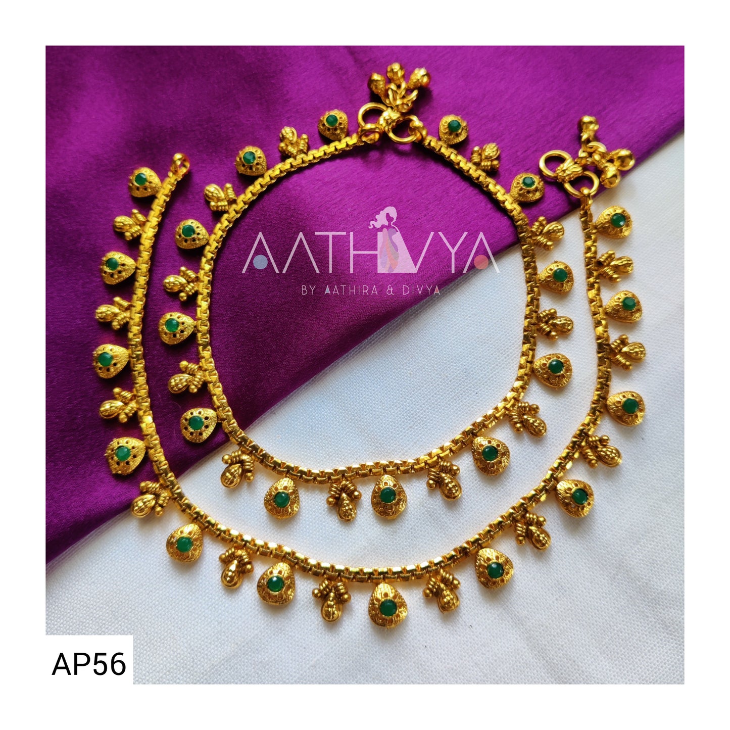 MATTE GOLD ANKLETS - AP56