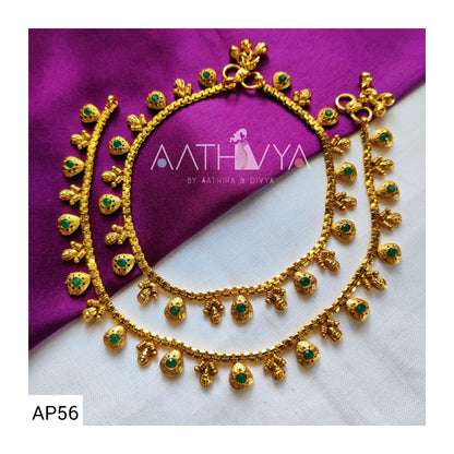 MATTE GOLD ANKLETS - AP56