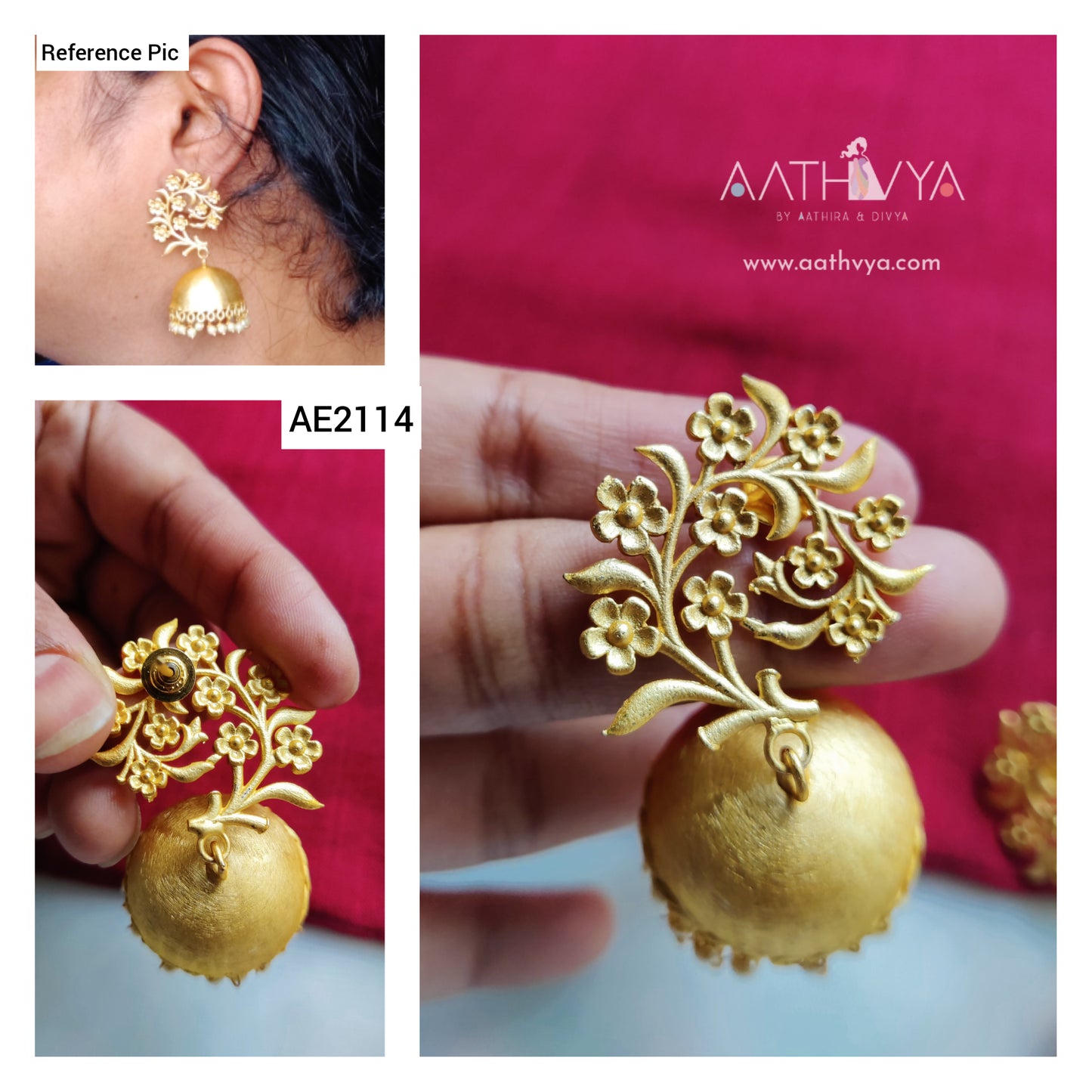 FLORAL JHUMKA - AE2114