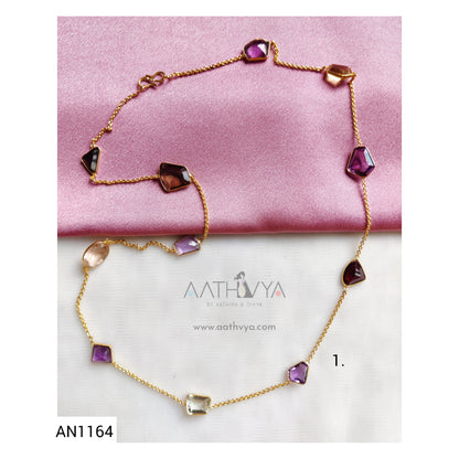 SEMI-PRECIOUS STONE CHAIN - AN1164