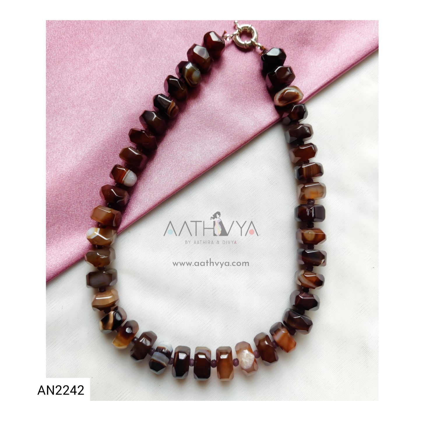 ONYX BEAD NECKLACE - AN2242