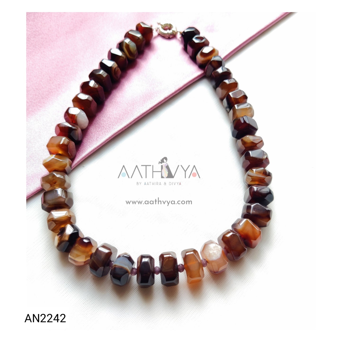 ONYX BEAD NECKLACE - AN2242