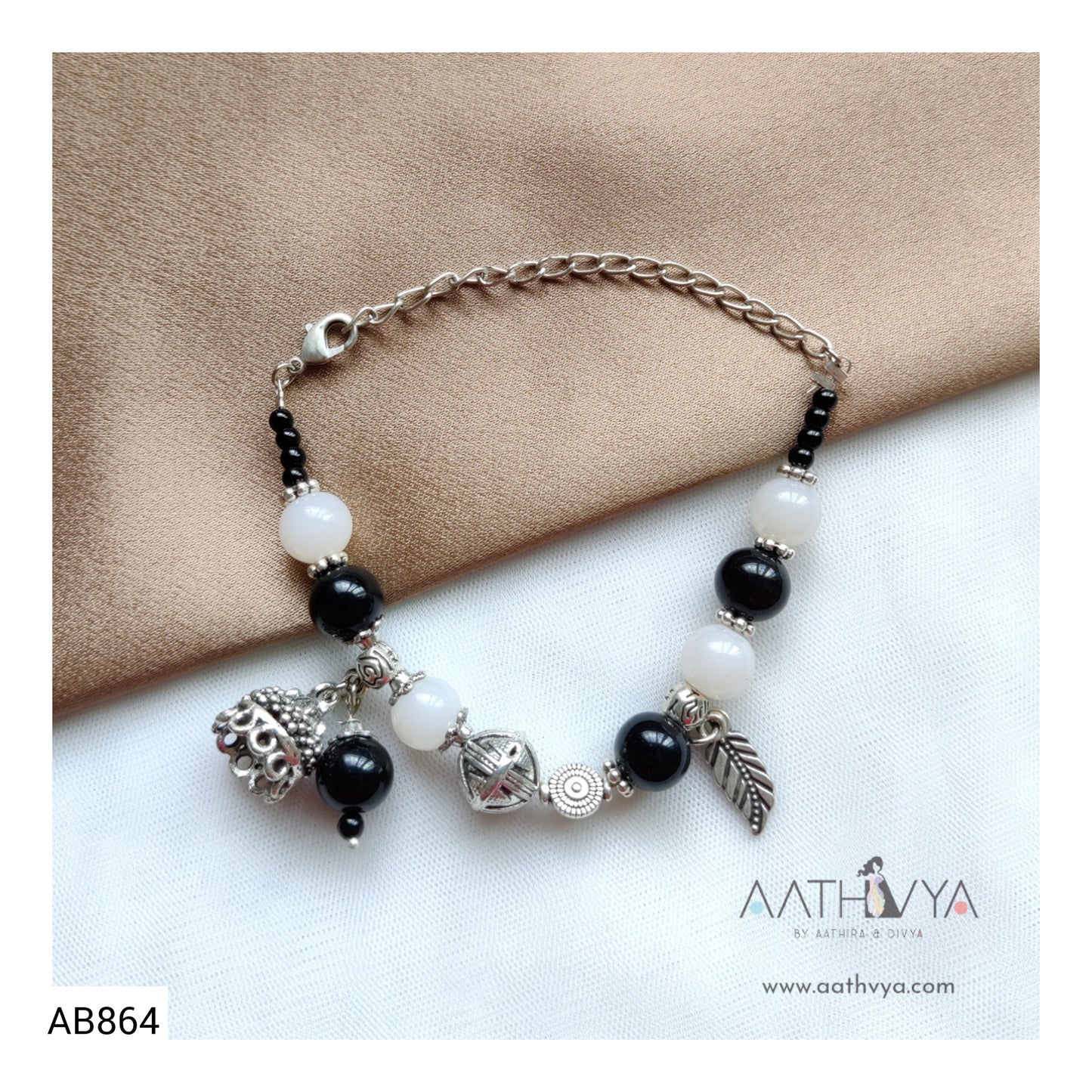 BEADED CHARM BRACELET - AB864