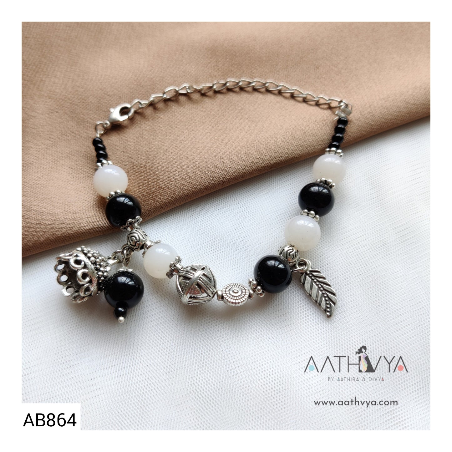 BEADED CHARM BRACELET - AB864