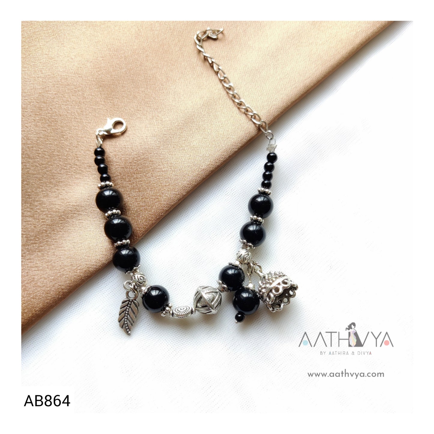 BEADED CHARM BRACELET - AB864