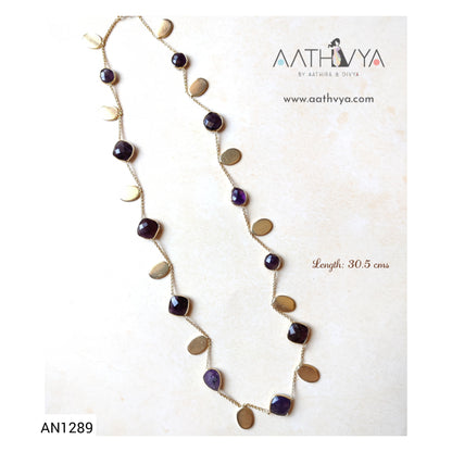 SEMI-PRECIOUS STONES & CHARMS NECKPIECE - AN1289