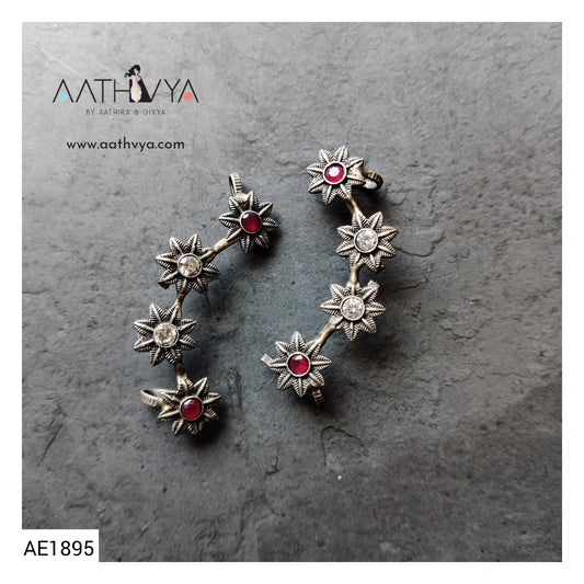 SILVER LOOKALIKE EARCUFF - AE1895