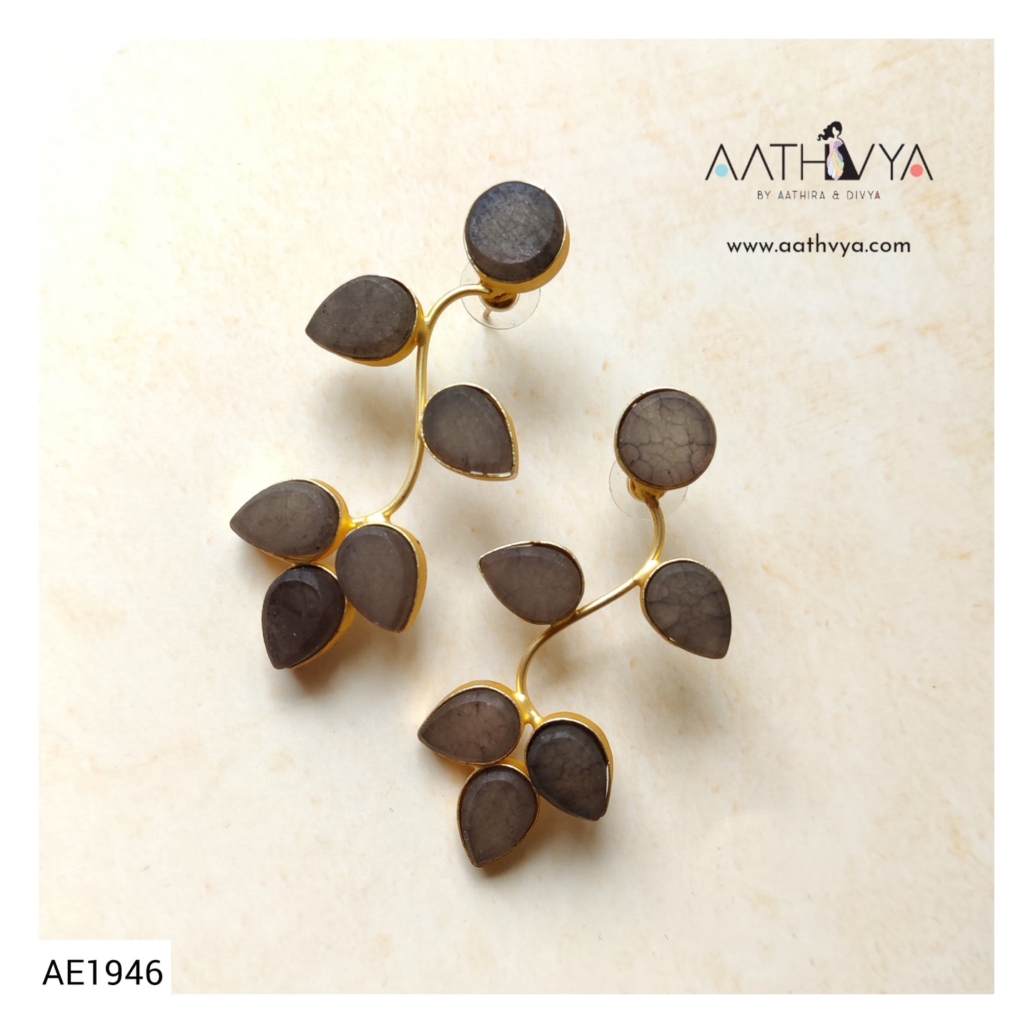 DRUZY CREEPER EARRINGS - AE1946