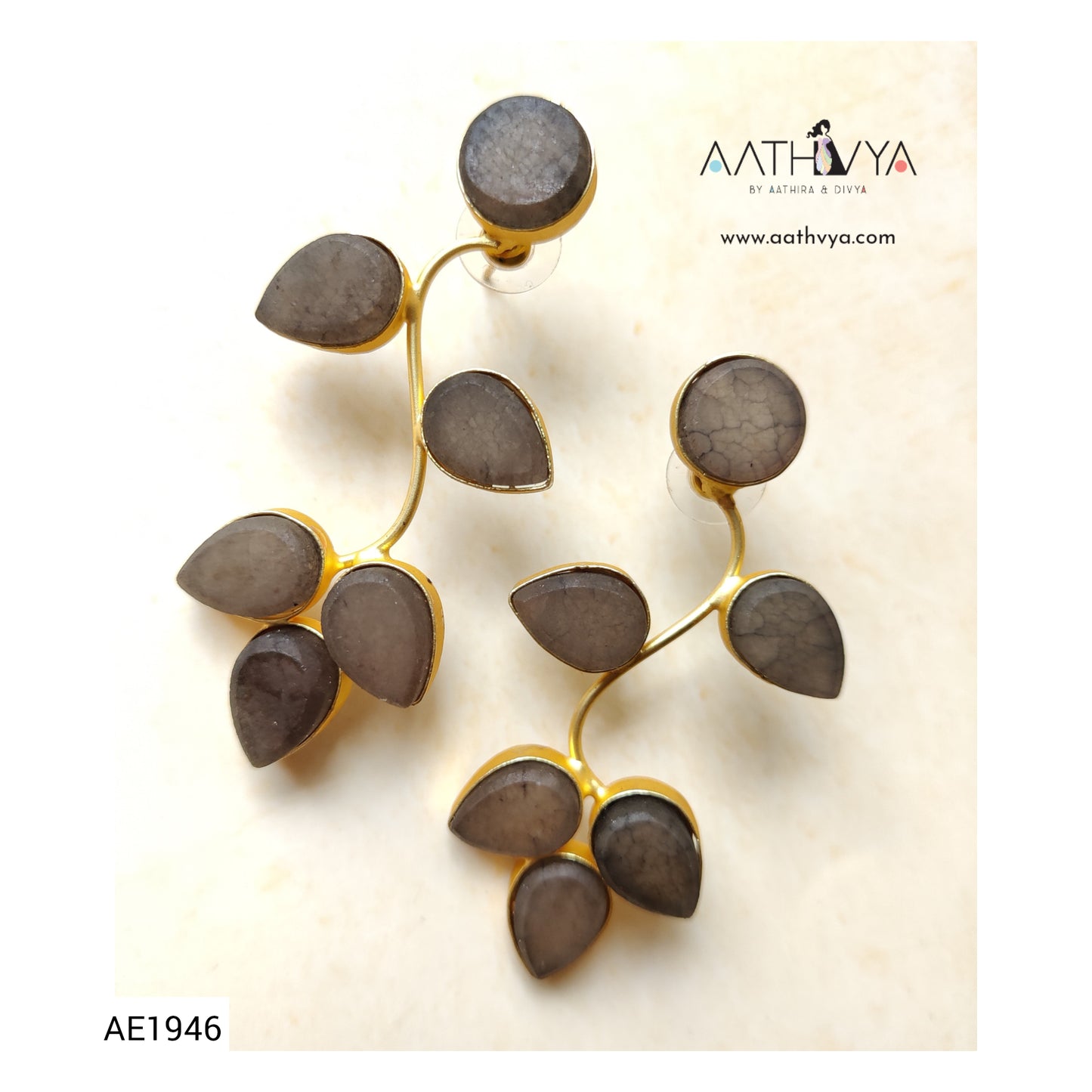 DRUZY CREEPER EARRINGS - AE1946