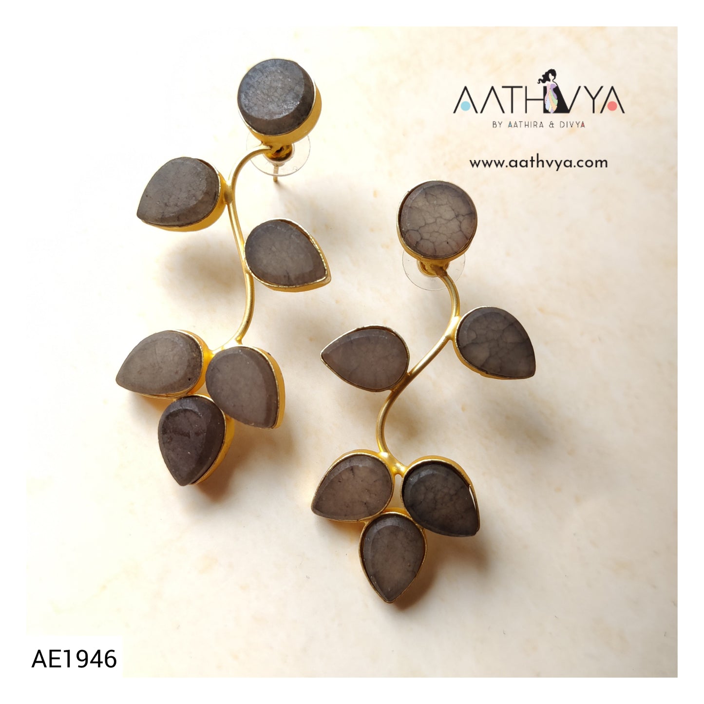 DRUZY CREEPER EARRINGS - AE1946